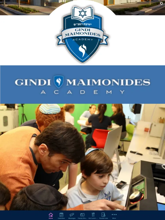 Captures d'écran de Gindi Maimonides Academy App iPad 