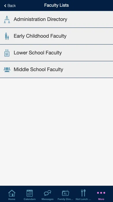 Captures d'écran de Gindi Maimonides Academy App