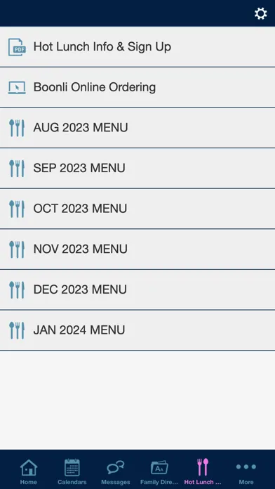 Captures d'écran de Gindi Maimonides Academy App