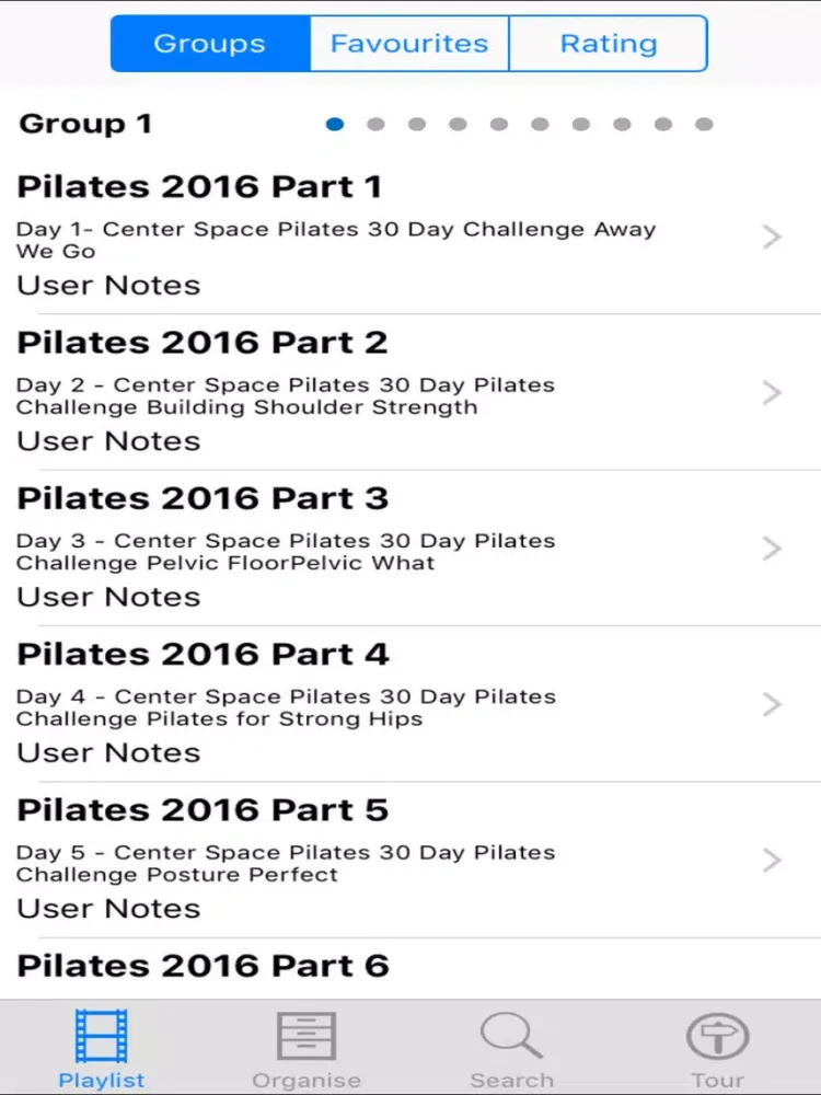 Pilates 2016 iPad  スクリーンショット