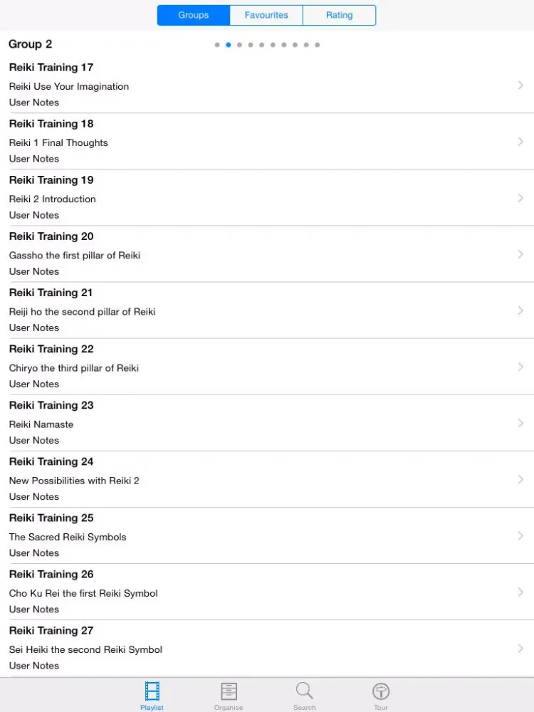 Reiki Training iPad  Screenshots