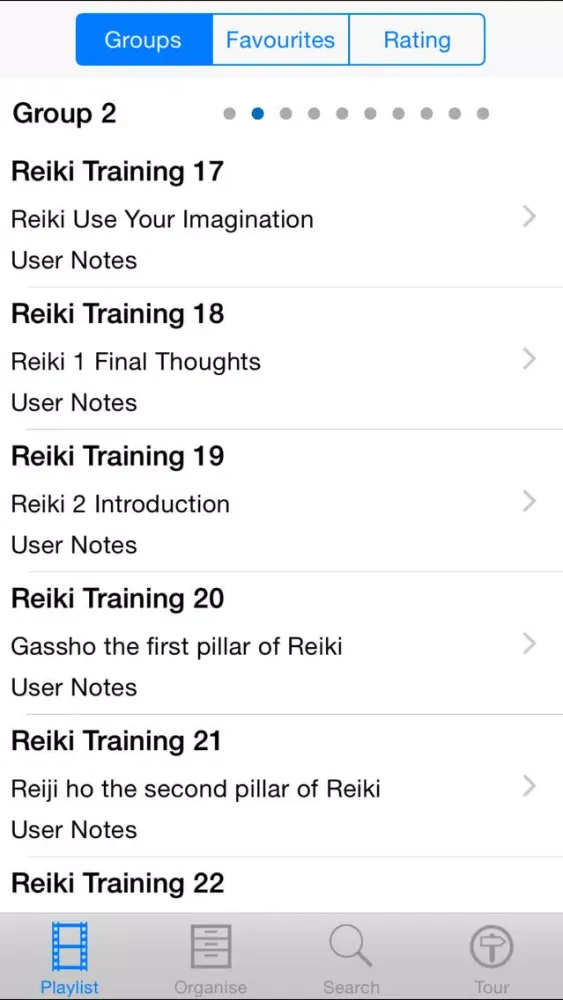 Reiki Training Screenshots