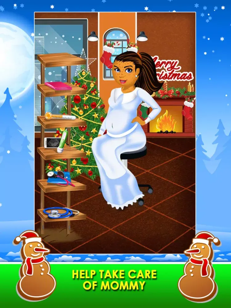 Christmas Mommy's New Baby Salon - My Xmas Spa Doctor Games for Kids! iPad  Ekran Görüntüleri
