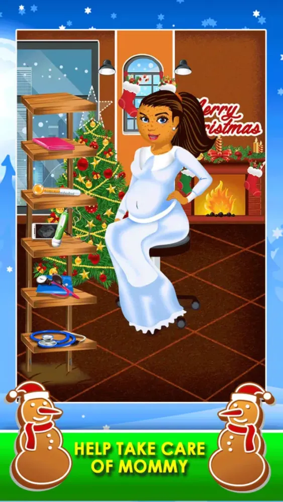 Christmas Mommy's New Baby Salon - My Xmas Spa Doctor Games for Kids! Ekran Görüntüleri