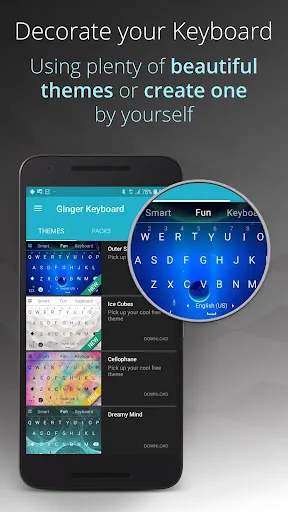 Ginger Keyboard - Emoji, GIFs سکرین شاٹس