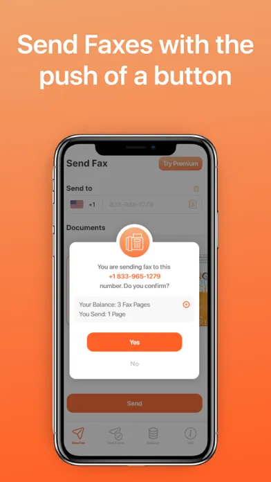 FaxForward: Send Fax - eFax Ekran Görüntüleri