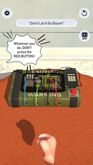 Ảnh chụp màn hình của Oops! Hand Simulator