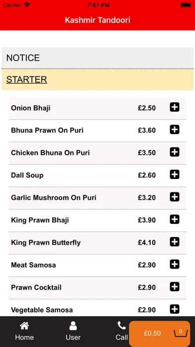 Kashmir Tandoori Restaurant应用截图