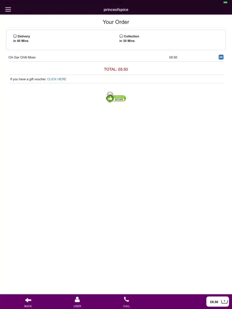 Prince Of Spice iPad  스크린샷