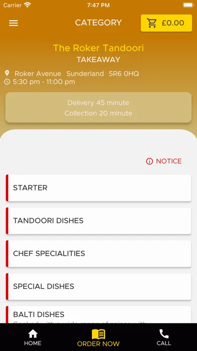 The Roker Tandoori سکرین شاٹس