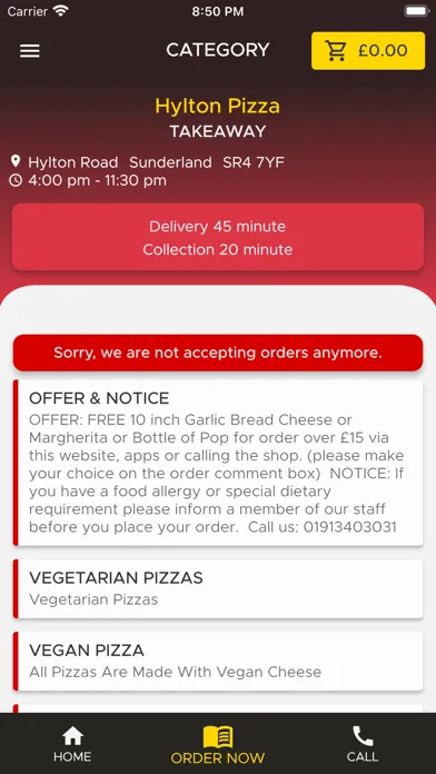 Hylton Pizza स्क्रीनशॉट