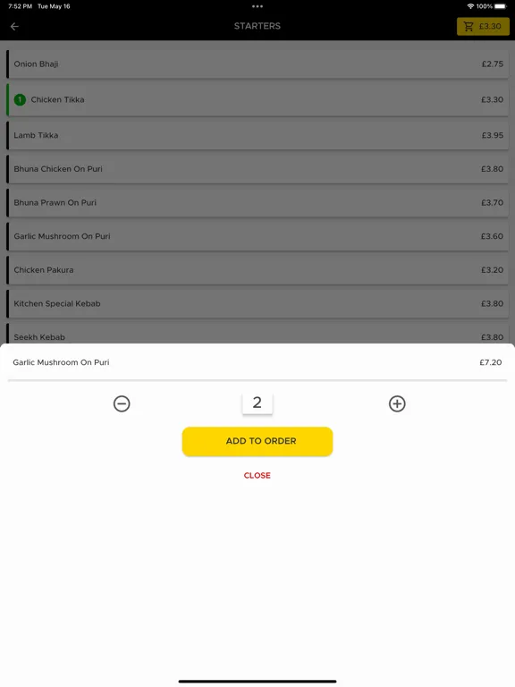 Thorndale Tandoori Takeaway iPad 應用截圖
