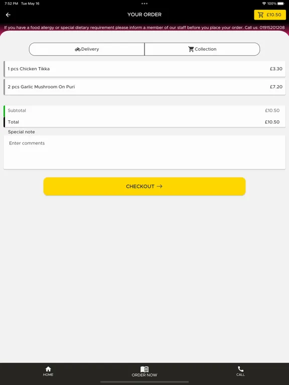 Thorndale Tandoori Takeaway iPad 應用截圖