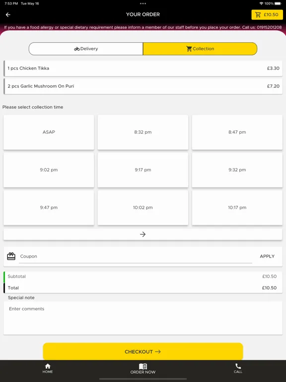 Thorndale Tandoori Takeaway iPad 應用截圖