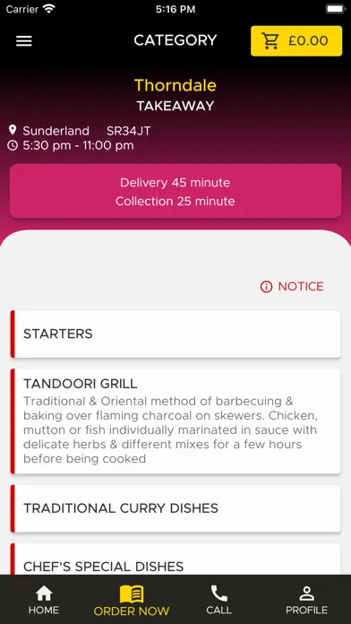 Thorndale Tandoori Takeaway應用截圖