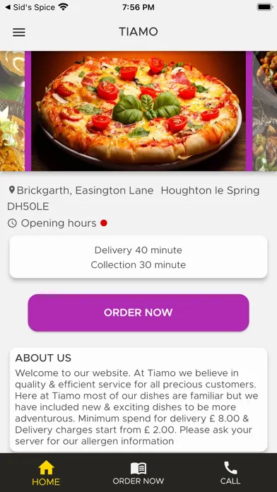 Screenshot di Tiamo Restaurant