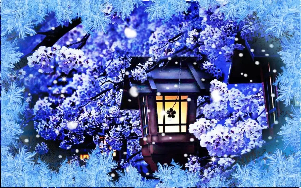 Capturas de pantalla de Sakura Snowfall Live Wallpaper