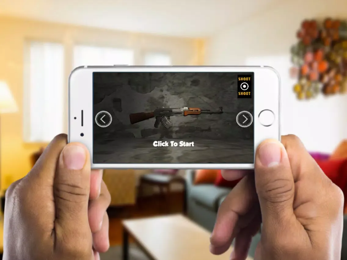 Captures d'écran de 3D Gun Shot Sounds AR VR - Augmented Reality Game iPad 