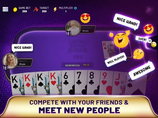 Gin Rummy Elite - Joker Gin iPad  Screenshots