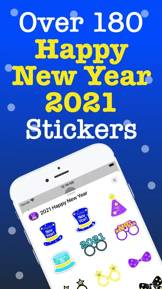 2021 Happy New Year Stickers.应用截图