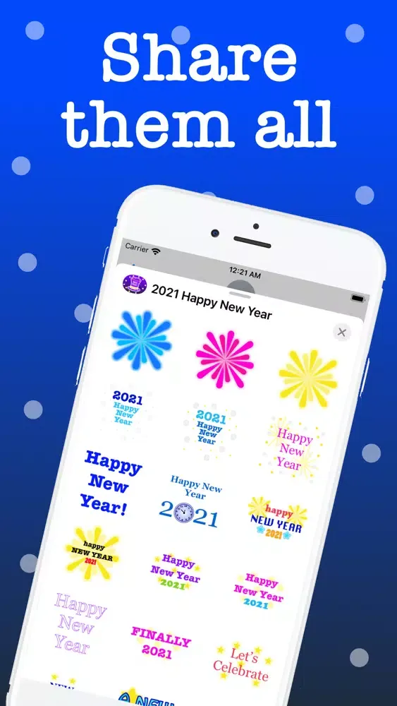 2021 Happy New Year Stickers.应用截图