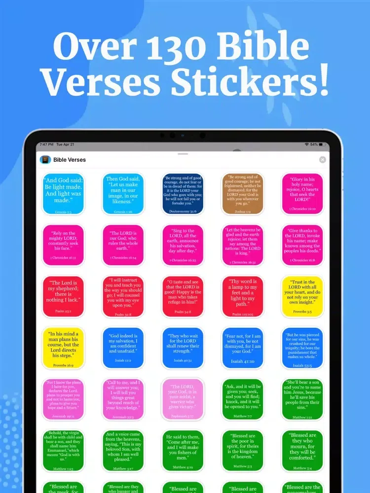 Bible Verses Stickers! iPad  Ekran Görüntüleri