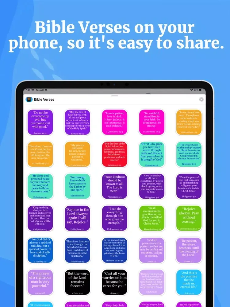 Bible Verses Stickers! iPad  Ekran Görüntüleri