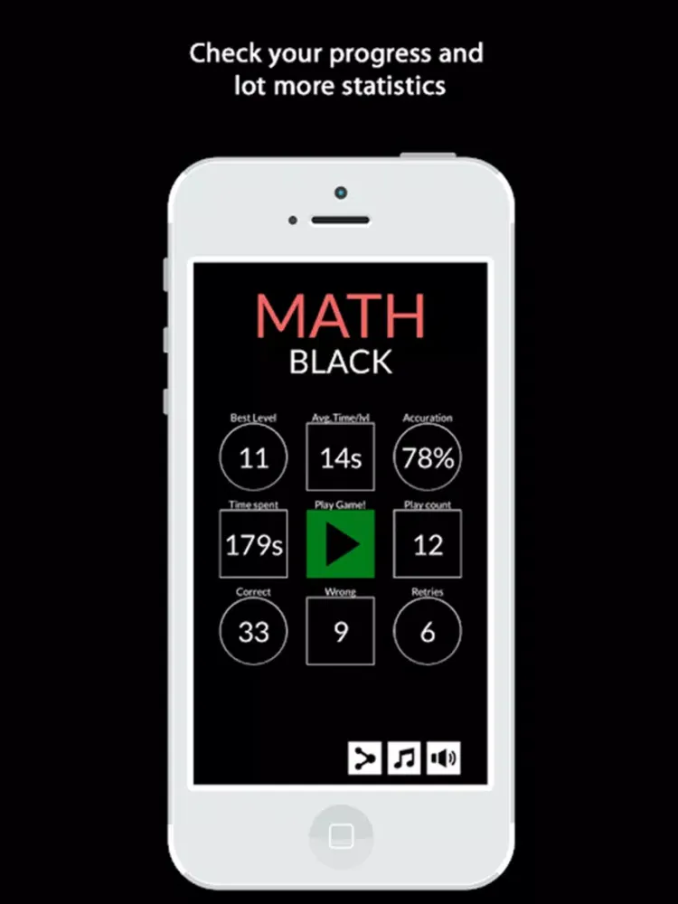 صور Math Black - Train your brain iPad 