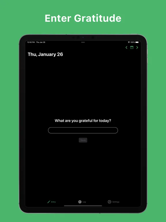 Gratitude Log iPad 应用截图