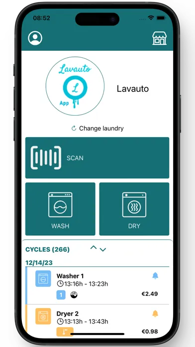 Zrzuty ekranu Girbau Sapphire Laundry Pay