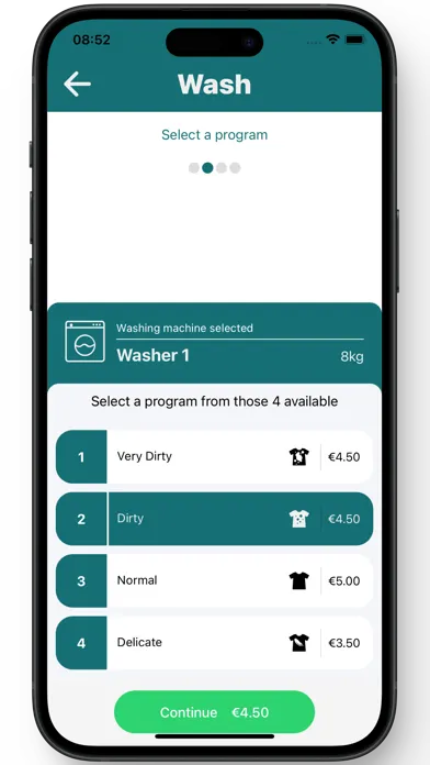 Zrzuty ekranu Girbau Sapphire Laundry Pay