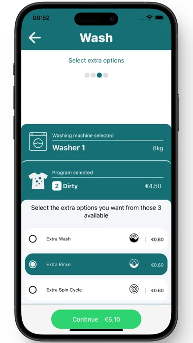 Zrzuty ekranu Girbau Sapphire Laundry Pay