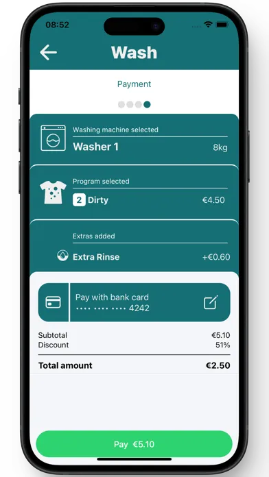 Zrzuty ekranu Girbau Sapphire Laundry Pay