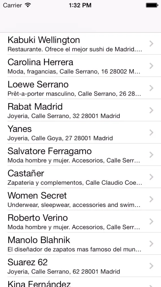 Shopping in Madrid Screenshots
