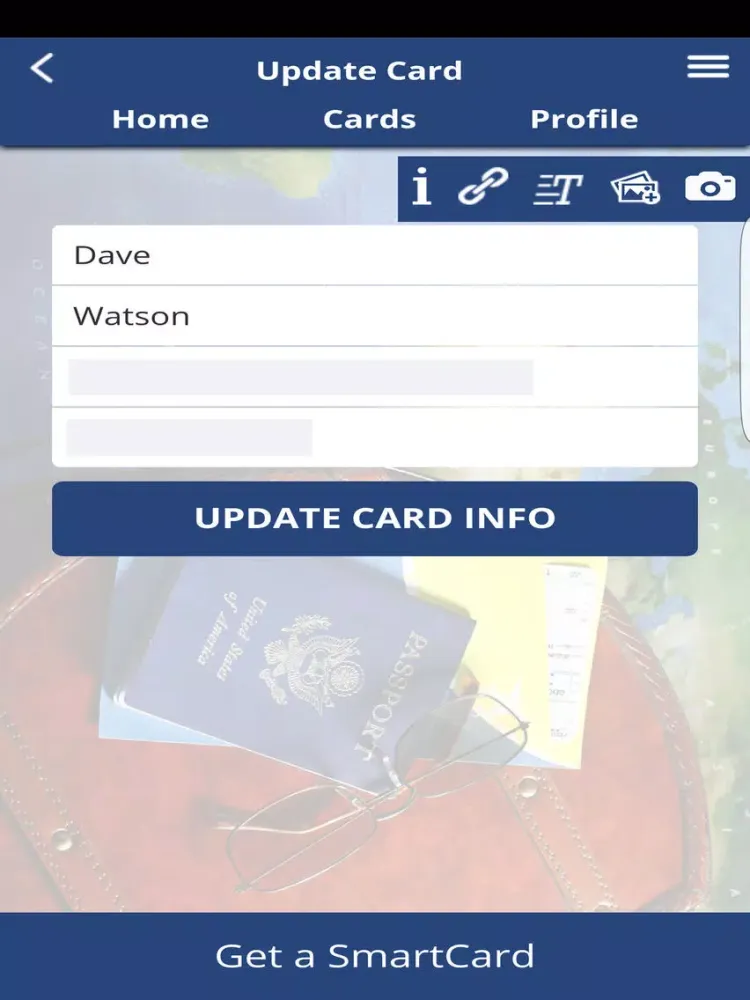 SmartCard Travel iPad  स्क्रीनशॉट