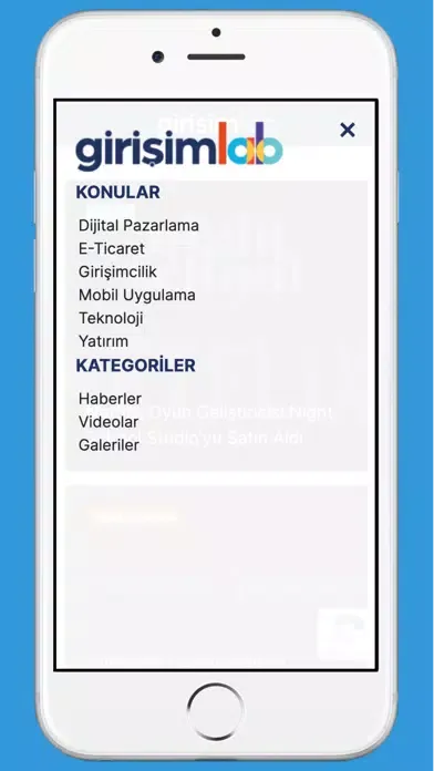 Screenshot di Girişimlab