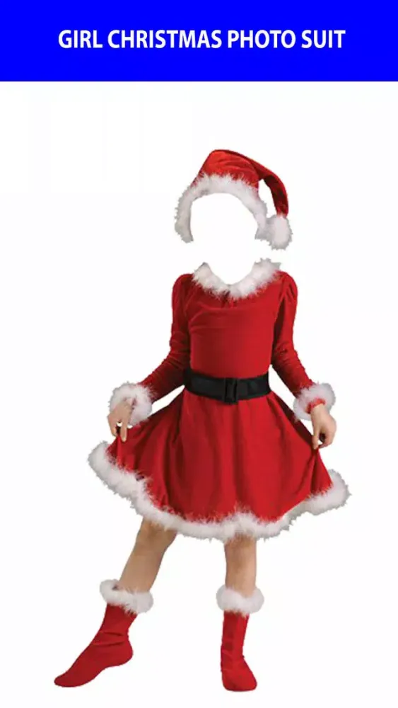 Girl Christmas Photo Suit应用截图