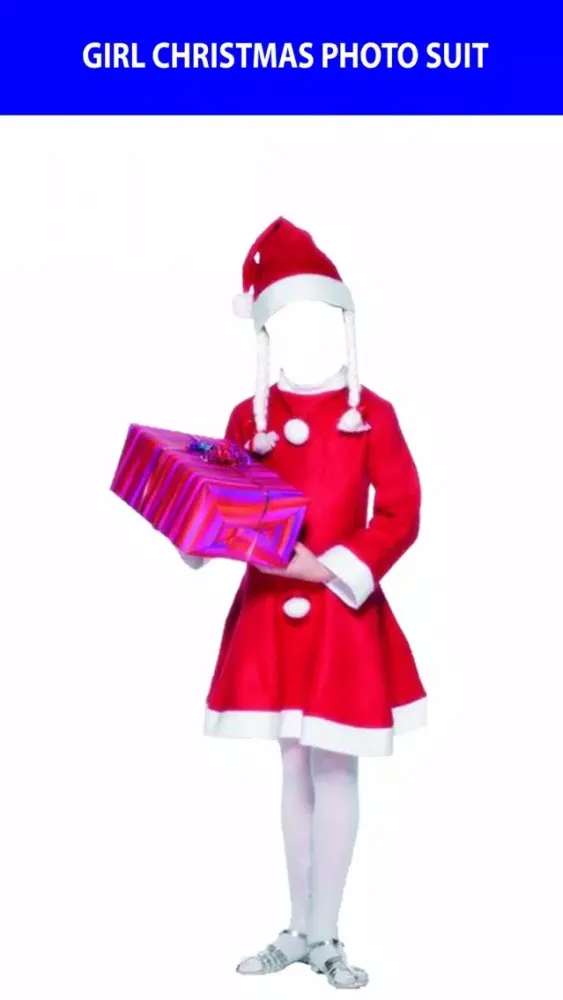 Girl Christmas Photo Suit应用截图