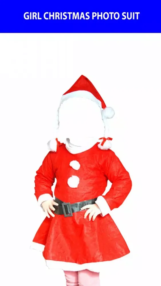 Girl Christmas Photo Suit应用截图