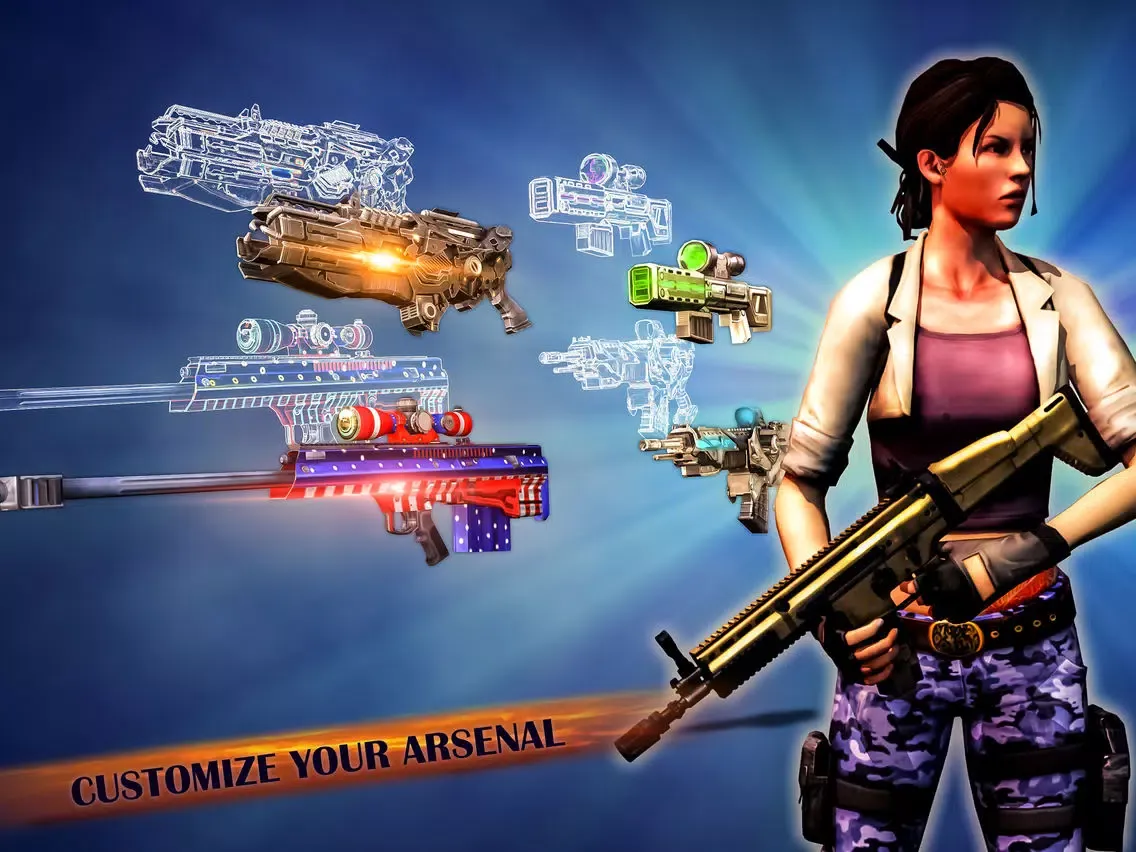 Captures d'écran de Girl Commander Shooter games iPad 
