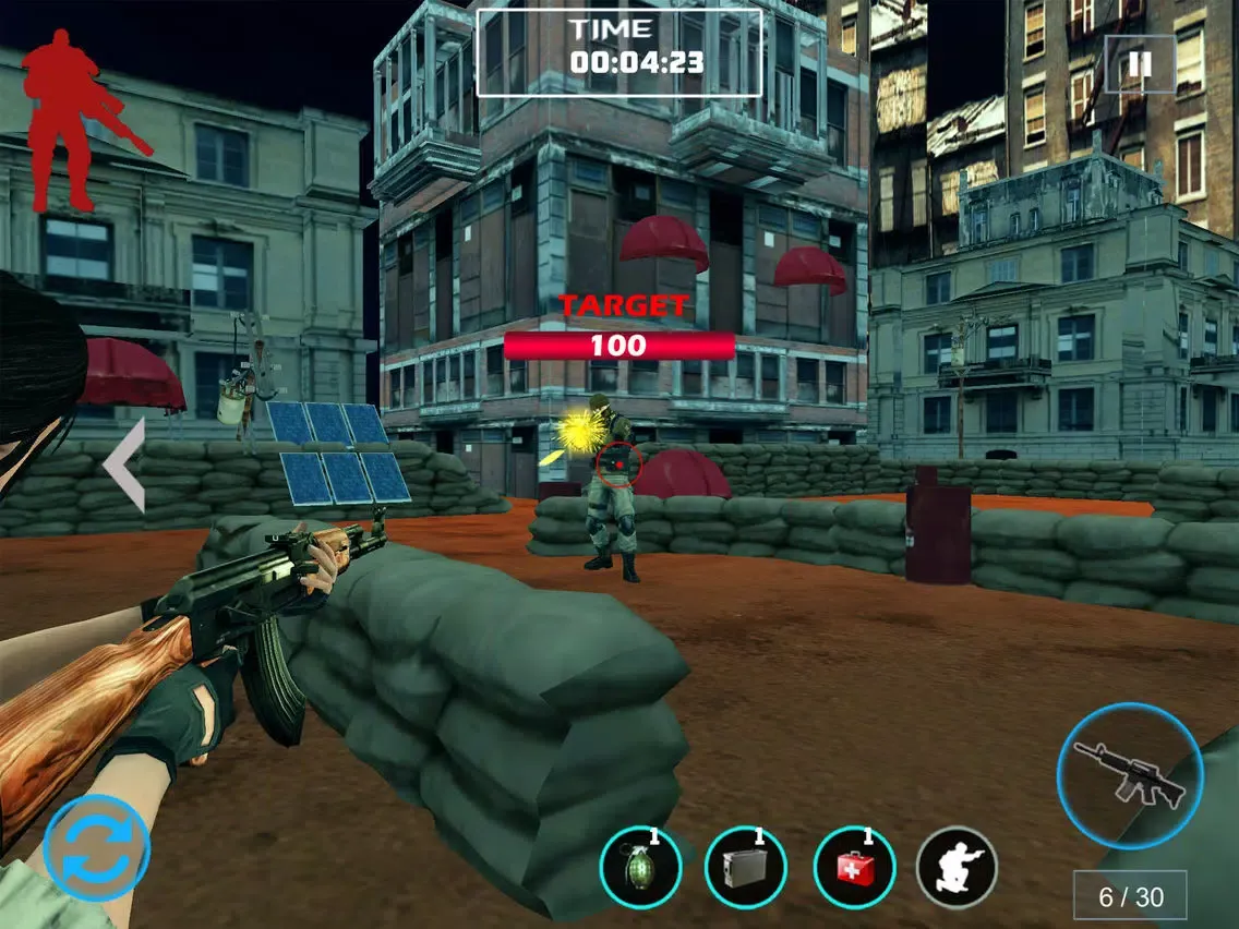 Captures d'écran de Girl Commander Shooter games iPad 