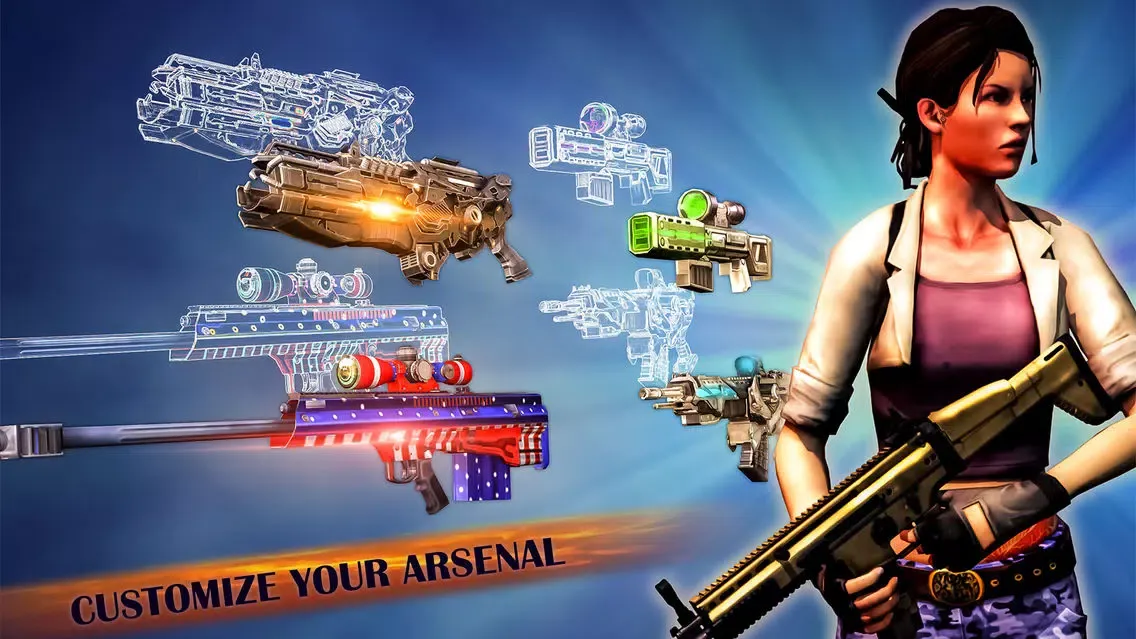 Captures d'écran de Girl Commander Shooter games