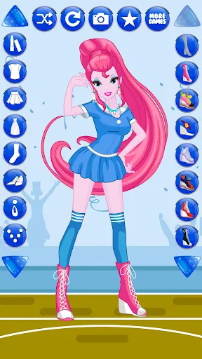 Zrzuty ekranu Cheerleader Dress Up