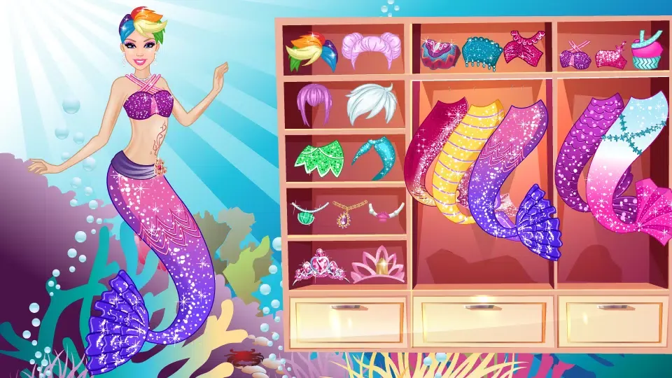 Mermaid Princess Dress Up Ekran Görüntüleri