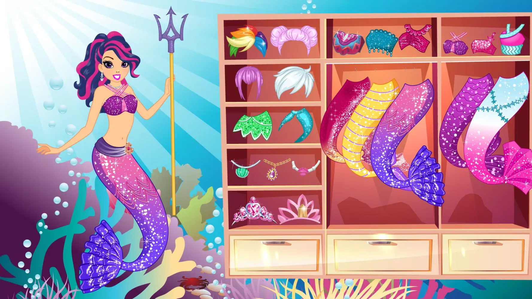 Mermaid Princess Dress Up Ekran Görüntüleri