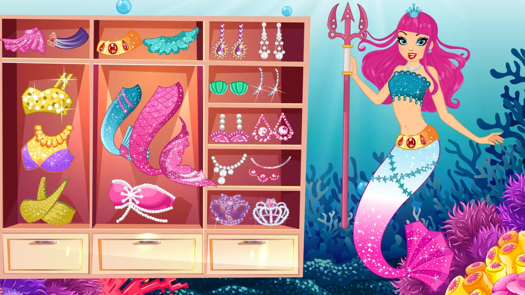 Mermaid Princess Dress Up Ekran Görüntüleri