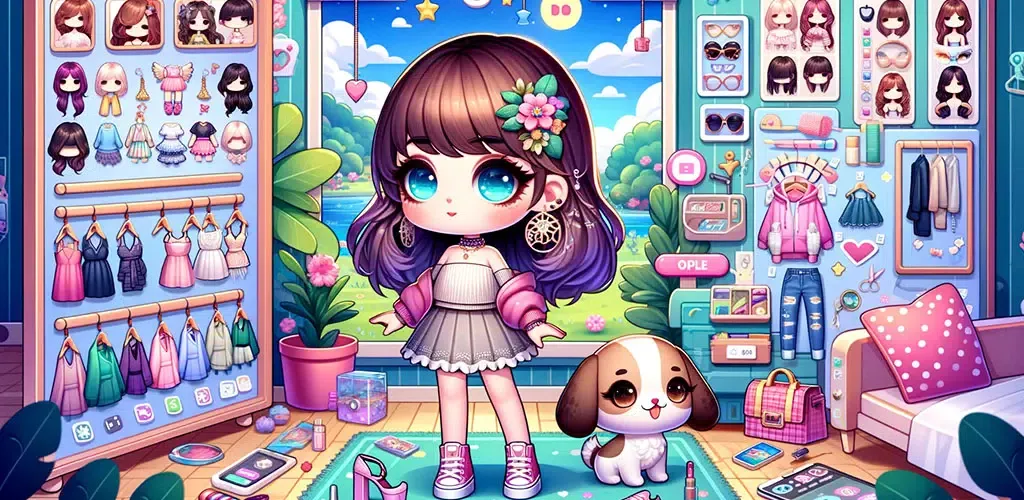 DIY Paper Doll Chibi DressUp Screenshots