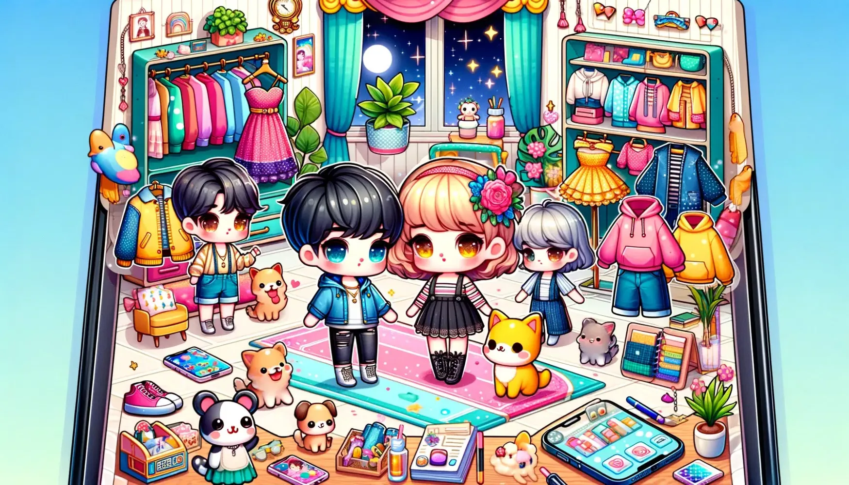 DIY Paper Doll Chibi DressUp Screenshots