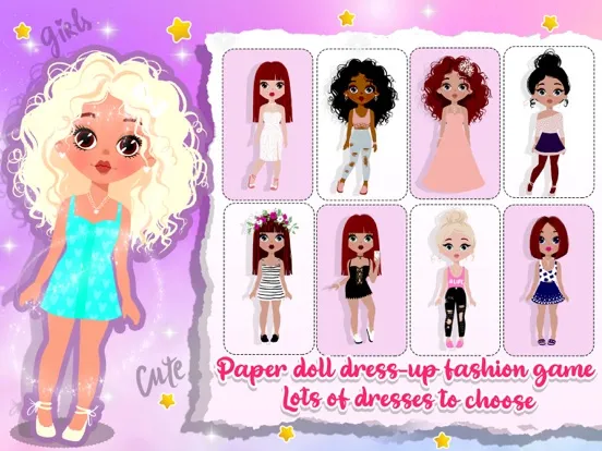 Tangkapan skrin DIY Paper Doll Chibi Dress Up iPad 