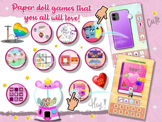 Tangkapan skrin DIY Paper Doll Chibi Dress Up iPad 